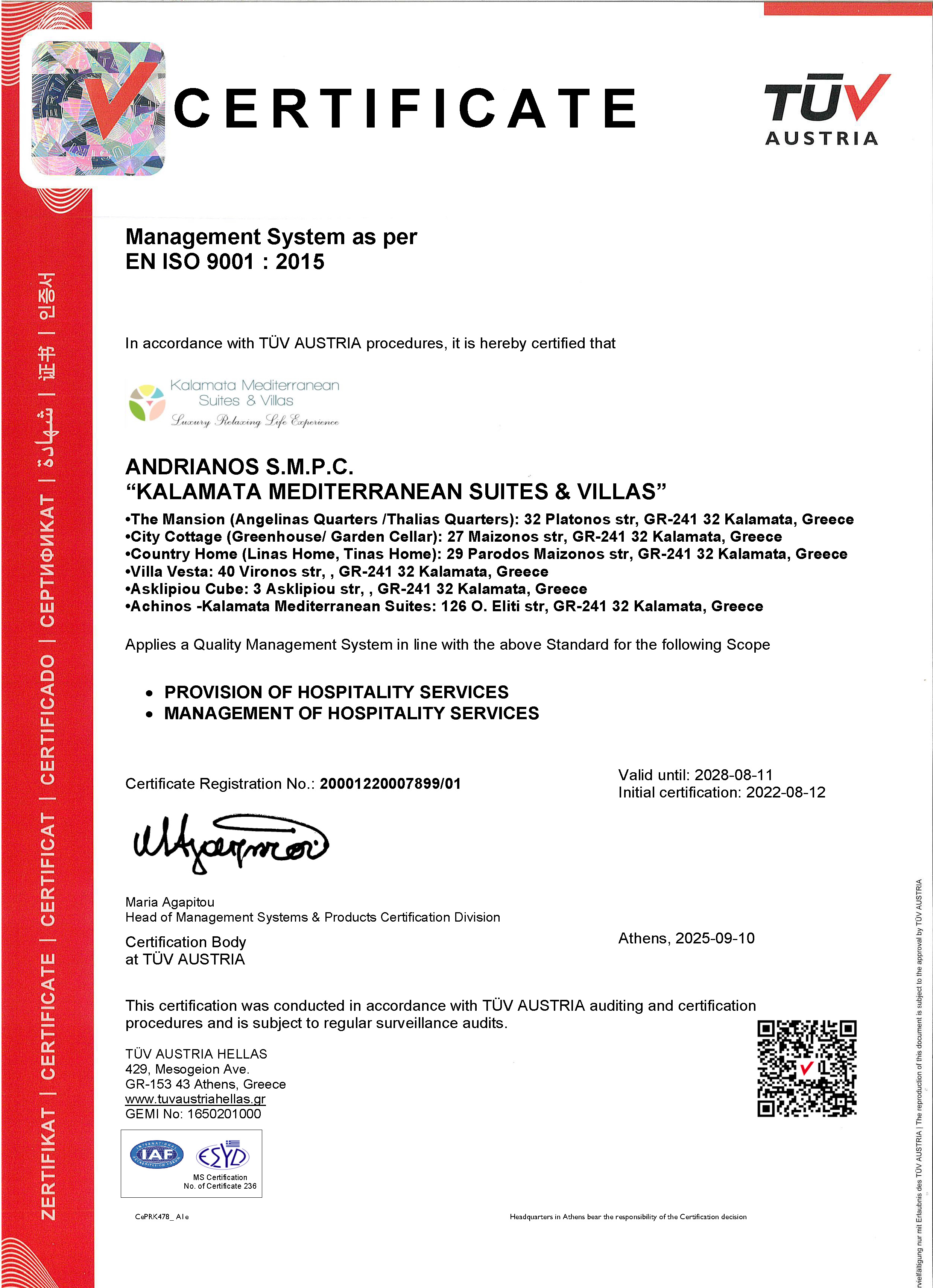 Certification 9001-2015-2018 gr